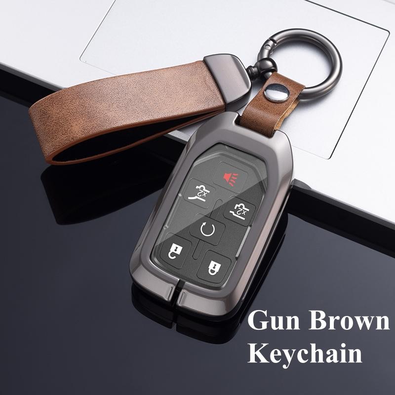3, 4, 5, 6 кнопок, металлический цинковый чехол для ключей от автомобиля, держатель для GMC Terrain 2019, для Chevrolet Suburban 2019, ракушки для ключей, аксессуары-брелки