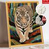 Tiger Pearl Painting DIY Living Room Hanging Painting Art Ornament Decorative Painting Home Decoration