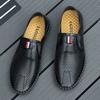Hot Sale Men's Casual Leather Shoes Handmade Comfy Loafers Breathable Men Driving Shoes Hollow Out Male Slip On Flats Moccasins