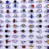 10 Pcs Simple Fashion Zircon Crystal Ring Jewelry Ladies Allry Rings