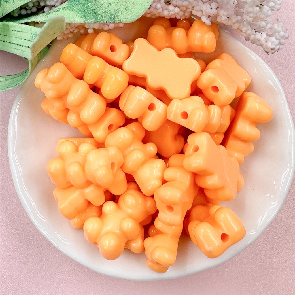 25 шт. материалы однотонный браслет медведь цепочка для мобильного телефона 11*18 мм DIY свободные бусины серьги ювелирные аксессуары модное изготовление