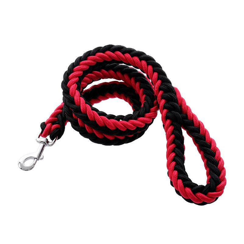 Sturdy Nylon Big Dog Leash for Medium Large Dogs Strong Pet Round Rope Bulldog Golden Retriever Pitbull Lead Chain Pet Supplies