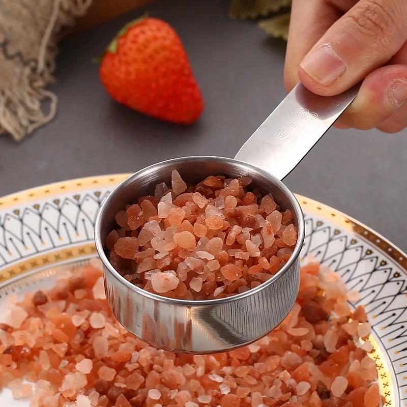 WIKHOSTAR Мерные ложки для кофе, штабелируемые чашки премиум-класса, набор кухонных мерных ложек, набор мерных чашек и ложек из нержавеющей стали