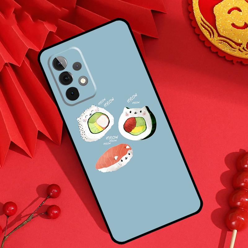 Чехол для телефона Samsung Galaxy M15 M55 M31 M13 M11 M12 M14 M06 M16 M36 M56 M53 M32 M52 M35 M34 M54 с рисунком суши