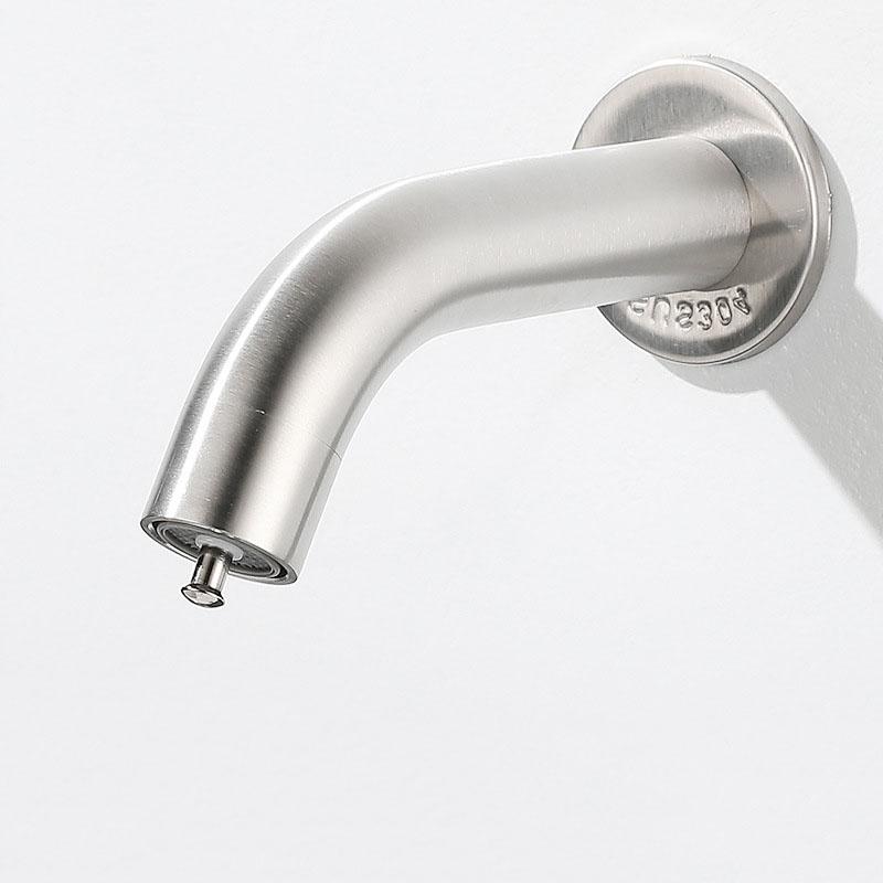 Смеситель для ванной настенный смеситель для раковины смесители из нержавеющей стали кран для холодной воды сенсорный нажимной смеситель для раковины в ванной экономичный кран для туалета