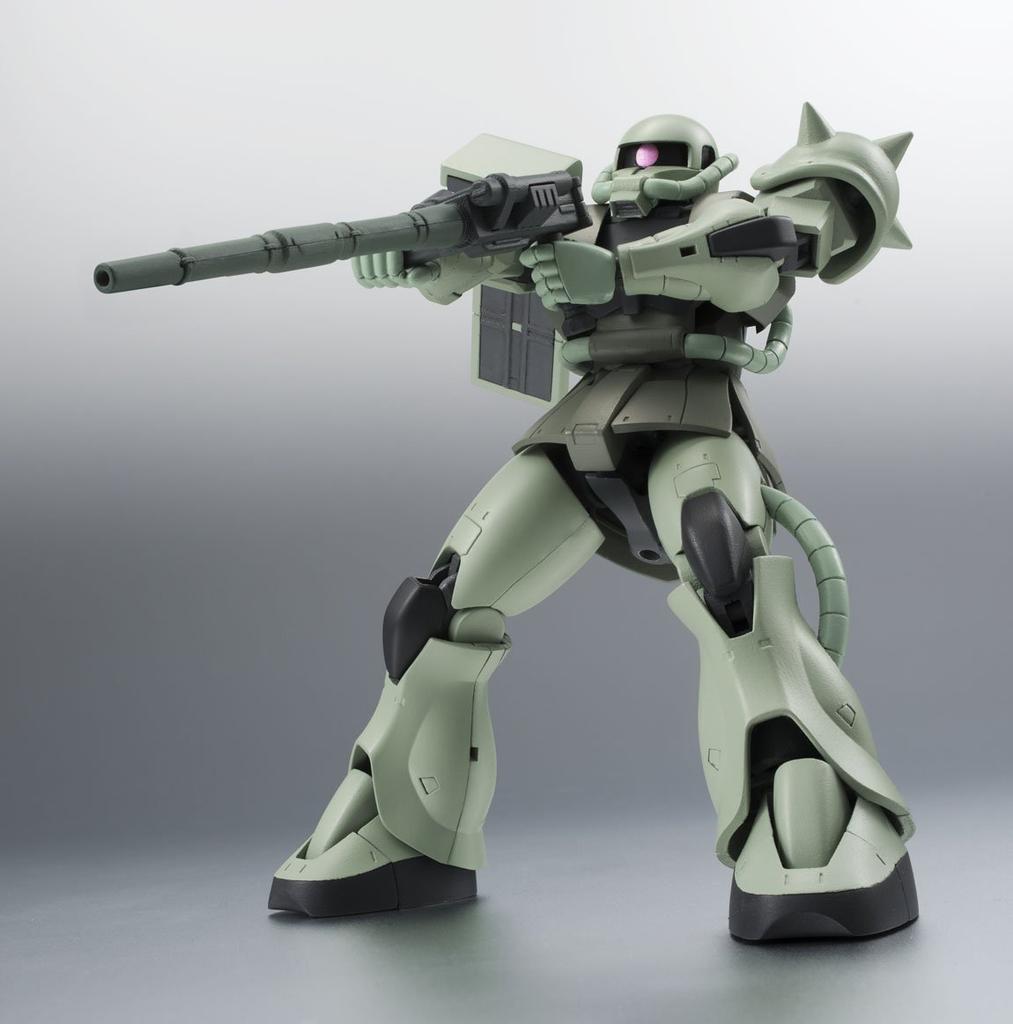 TAMASHII NATIONS ROBOT SPIRITS Мобильный доспех Гандам Zaku Примерно 125 мм ABS ПВХ Окрашенная Подвижная фигурка [SIDE MS] MS-06 Серийный выпуск