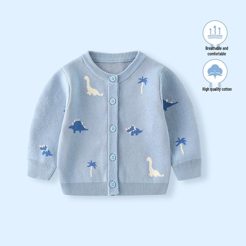 2025 Boys' Autumn Knit Cardigan: Stylish Children's Wool Sweater Jacket