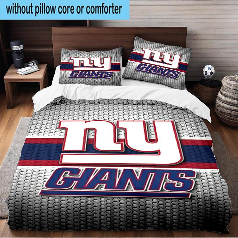 New York Giants Helmet 3PCS Bedding Set 2D Printing (Includes 1 Duvet Cover + 2 Pillowcases Coreless), Bedroom decor,Fan gift