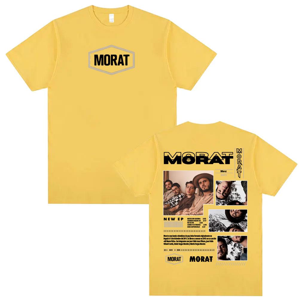 Rock Band Morat Album 2025 Tour Merch Tshirts for Unisex Women Vintage Hip Hop Pop Music Tshirt Oversized Comfort Cotton T Shirts