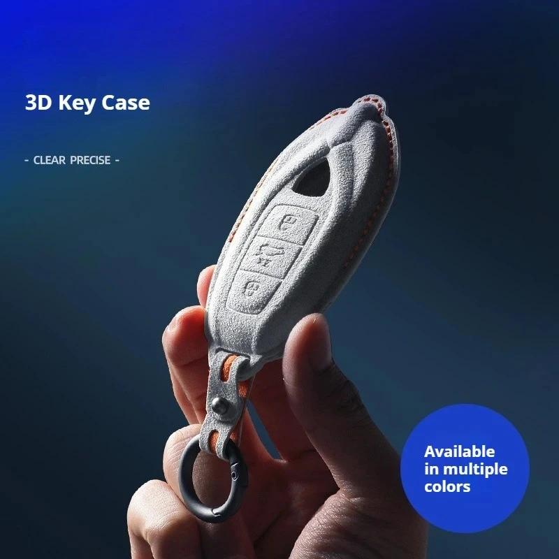 Car Key Case Cover Shell Fob for Lamborghini Urus Huracan Aventador Car Key Cover Luxury Italy Suede Car Key Protection Shell ZZ555