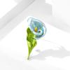 Simple Enamel Color Calla Lily Brooch High-End Female Personality Corsage Niche High-End Design Pin Accessories