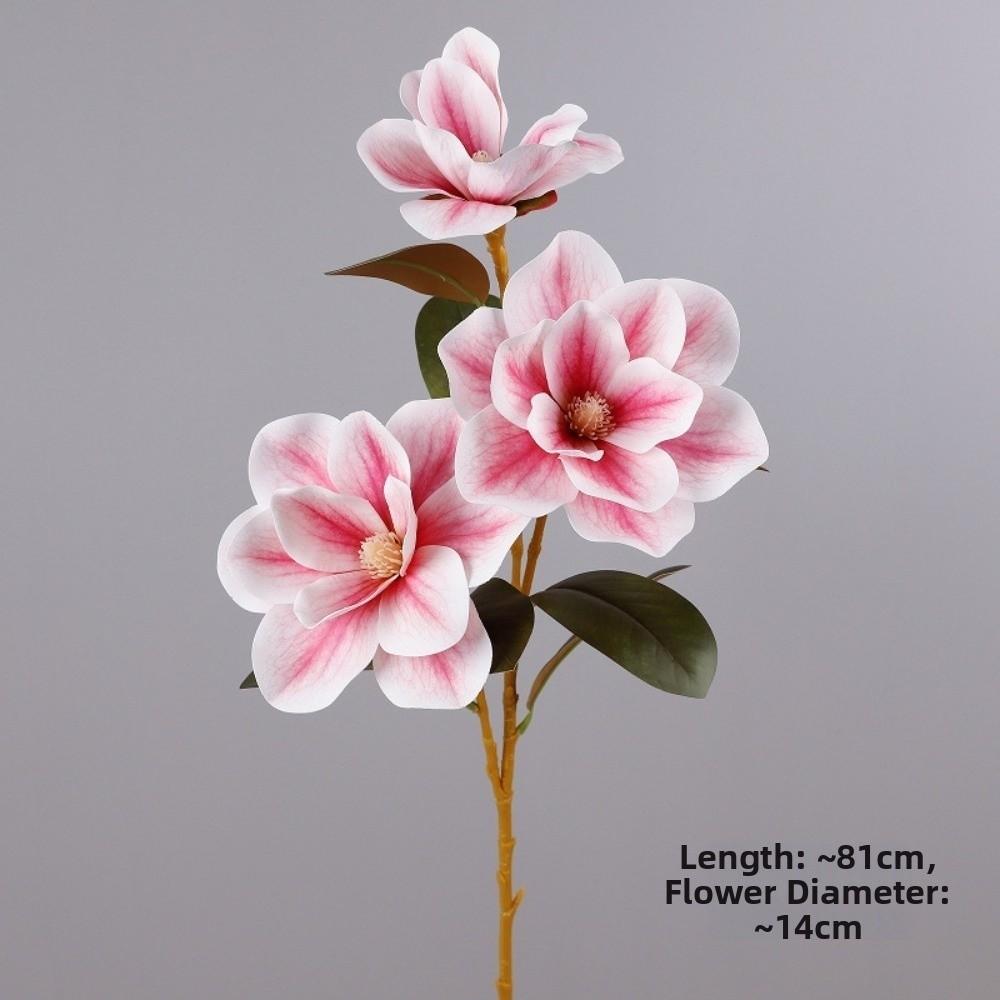 Real Touch Artificial Orchid Flower Branch Artificial Magnolia Faux Flowers Home Office Decor