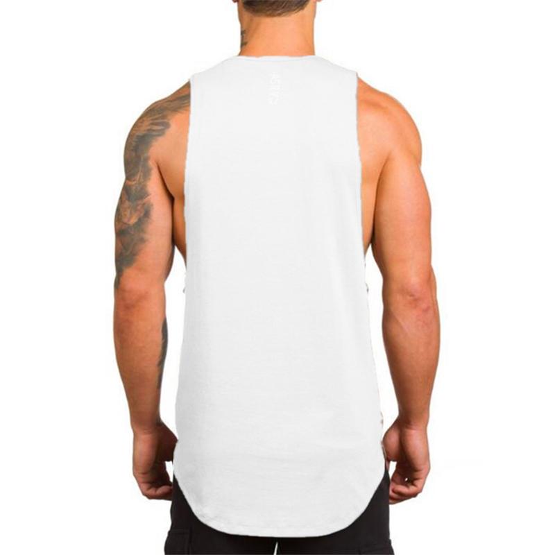 Muscleguys Brand Muscle Vest Bodybuilding Stringer Tank Top Men Summer Fitness Mens Clothing No Pain No Gain Sleeveless T Shirt Singlets