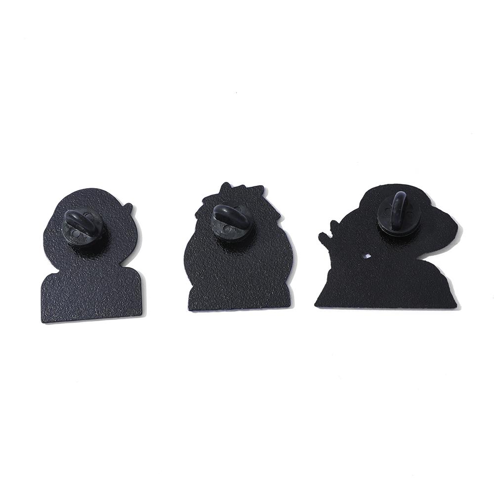 3 Pcs Adventure Anime Character Brooch Cute Funny Luffy Enamel Pin Backpack Clothing Jewelry Metal Badge Accessories Gift