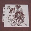 Vogue Stencils Scrapbooking White Painting Stencil Embossing Stencils 14.1*13cm Painting Album Crafts PET Plastic 1 Pc