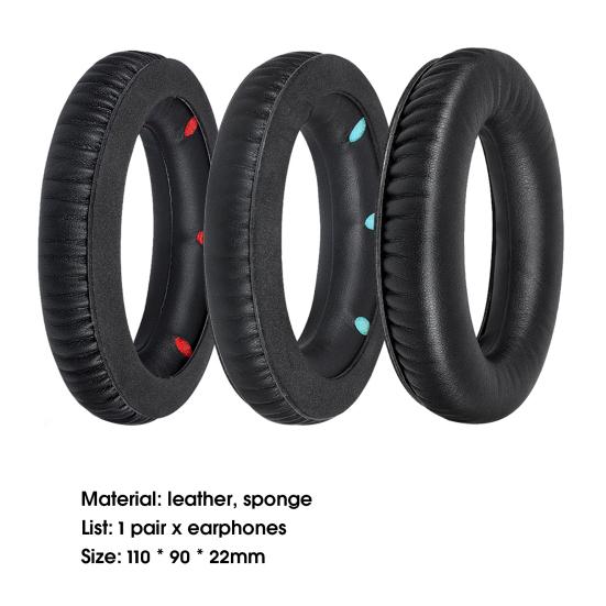 1 Pair Headphone Good Noise Insulation Cover Breathable Ultra Soft Faux Leather Headset