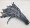 Natural  50pcs Rooster Tail Feather  Plumes 25-45CM 10-18inch Beige DIY Dyed Cock Tail Clothing Accessories Jewelry Performance