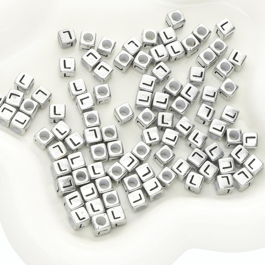 Бусины ручной работы Акриловые бусины с буквами алфавита Квадратные бусины Плоские бусины Круглые бусины Украшения ручной работы своими руками Аксессуары для браслетов Разделительные бусины Ручная нить бусины