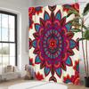 Mandala Pattern Bathroom Shower Curtain Dwarf Waterproof Fabric Bathroom Curtain With 12 Hooks Sunflower Home Deco Free Ship