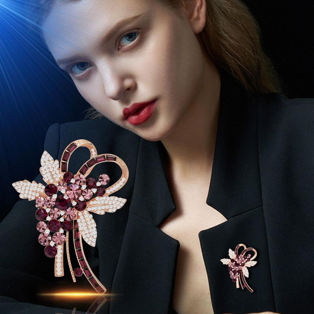 European Heavy Industry Luxury Fireworks Temperament Elegant Coat Accessories Brooch Exquisite Versatile Clothing Accessories