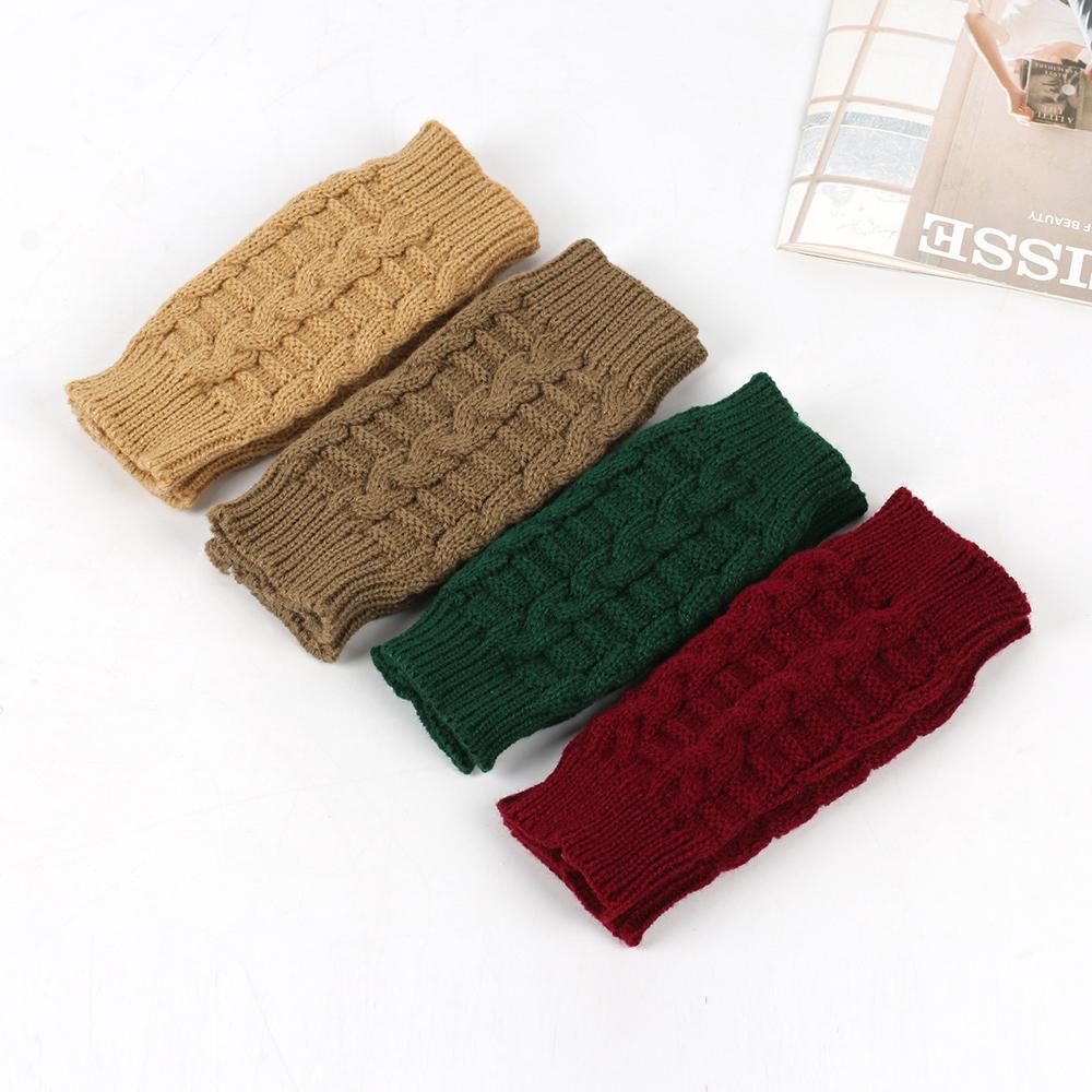 Knitted Fingerless Ladies Gloves Warm Hand Warmer Fashion Finger Fingerless Gloves for Women