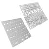Felimoa Engraving Guide, Etching Guide, Plastic Model Template, Set of 2