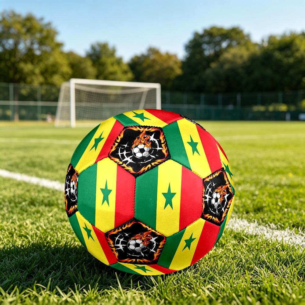 1pc Senegal Sports Theme Size 5 Soccer Ball Professional Match Training Football Indoor &Outdoor Sports Ball Lightweight Durable c6616