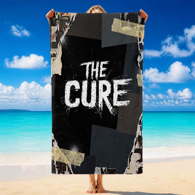 The Cure Print Microfiber Beach Towel Sand?Resistant Lightweight Towel For Swimming Outdoor Travel Use