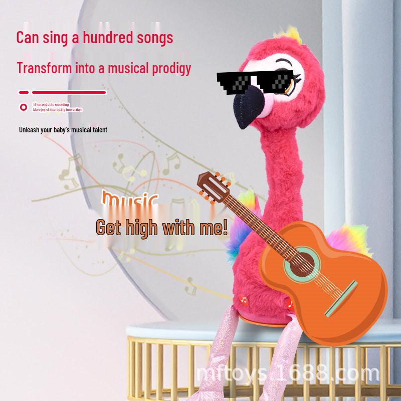 Enchanting Flamingo Singing & Talking Doll - Interactive Stuffed Animal Gift for Girls