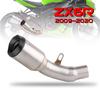 ZX-6R 636 2009-2020 Слип-он глушитель выхлопной системы мотоцикла со стикером Laser Down Escape Moto для Kawasaki Ninja ZX6R ZX636