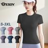 Yoga Shirts Women Quick Dry Seamless Running Tops Tight Workout Gym Short Sleeve Fitness Sports