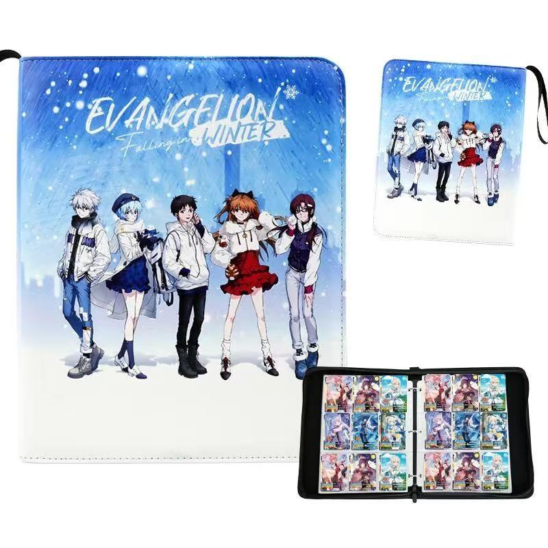 Neon Genesis Evangelion Card Album Book Asuka Ayanami Rei Shinji Ikari Anime DIY Zipper Binder Card Holder Gifts