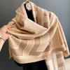 Осенне-зимний корейский модный декоративный теплый шарф, средняя и длинная шаль двойного назначения с женским нагрудником