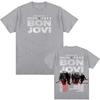 Bon Jovi Forever Tour Poster Print TShirt Women Unisex pure Cotton Crewneck Summer Top  Harajuku streetwear Fashion Tees Unisex