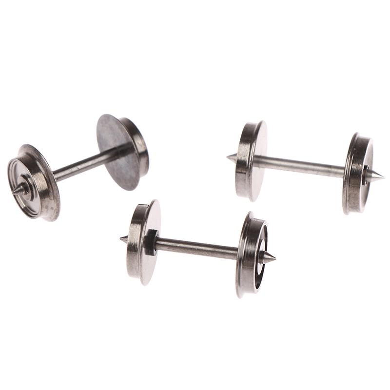 2шт. Шкала Хо 1:87 36-дюймовые металлические колеса для модельного поезда Dc, комплект колес C8724