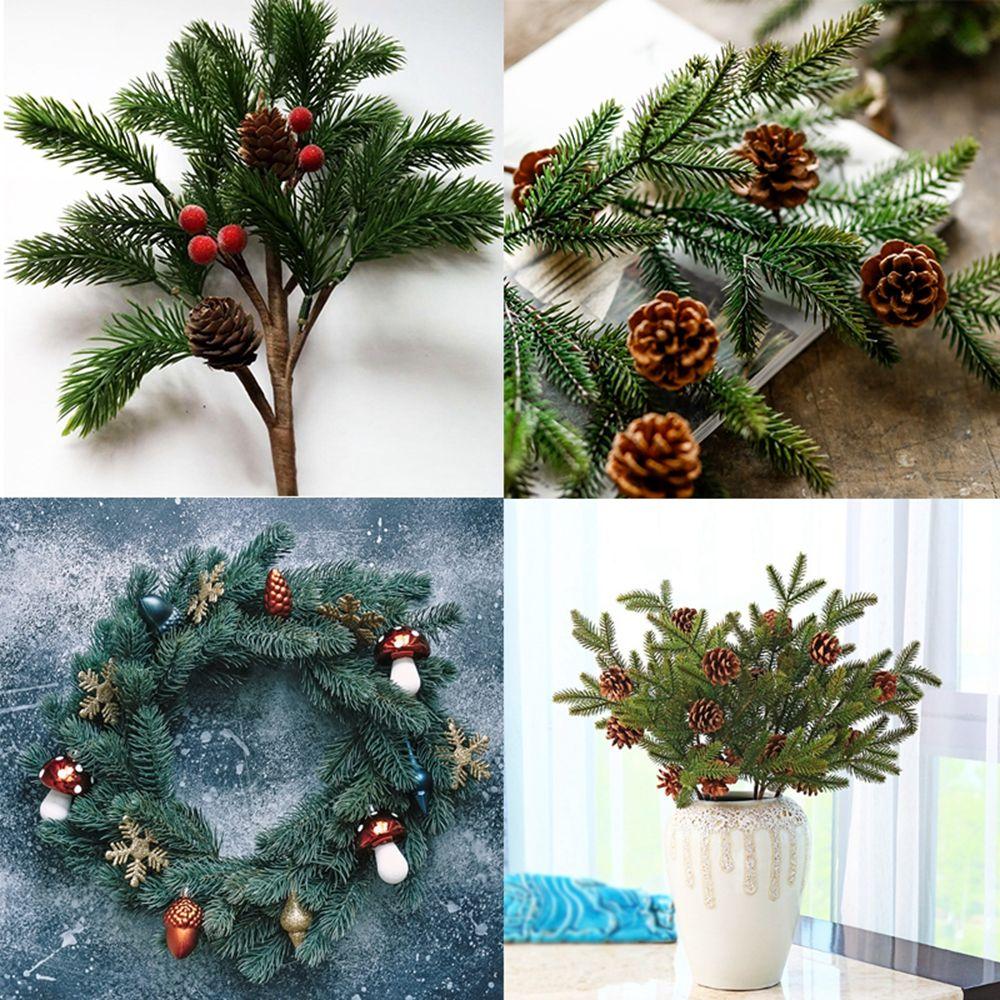 Garland Making New Year Pine Branches Christmas Tree Accessories Artificial Plants Green Leaf