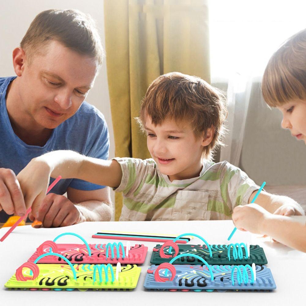 Motor Skills Sensory Activity Board Silicone Kids Busy Board Silent Sensory Board Travel