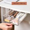 Self-adhesive Under-desk Drawer Installation Desk Drawer Installable Slide-out Drawer Stick-on Drawer For Office Home