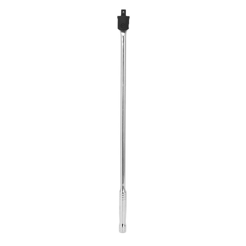 1Piece 24 Inch Long 1/2 Inch Breaker Bar Socket Driver 180 Degree Flex Head With Spring-Loaded Ball Bearing Socket Wrench Hand T