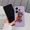 Мягкий силиконовый чехол Cool Cat для Xiaomi Redmi Note 13 Pro 13C 14 Poco C65 Samsung A55 A35 A34 M35 S24 iPhone Huawei Honor 200 Realme противоударный чехол