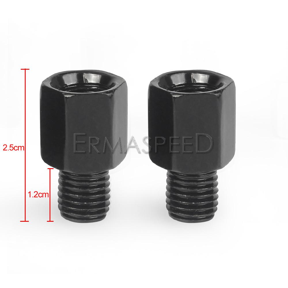 Универсальный адаптер двигателя Pasangan Cermin 10 мм 8 мм Laki-laki Perempuan Searah Jarum Jam Benang Spion Cermin Konversi