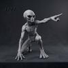 Новинка Научно-фантастические Подарки 4 шт. 3D-печатная Статуэтка Инопланетянина, Смоляные Фигурки Sci-fi, Креативное Настольное Украшение, Забавные Селфи Фигурки Межзвездные