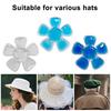 Регулируемые аксессуары для шляп Охлаждающая сумка для каски Гелевые пакеты со льдом из ПВХ Многоразовые ледяные наклейки для занятий спортом на открытом воздухе, пеших прогулок
