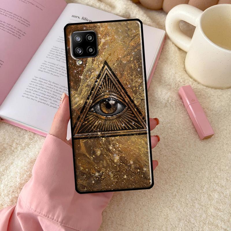 Чехол Illuminati Eye Occult Pyramid для Samsung Galaxy A54 A34 A14 A52 A32 A12 A13 A33 A53 A15 A16 A26 A36 A56 A06 A35 A55