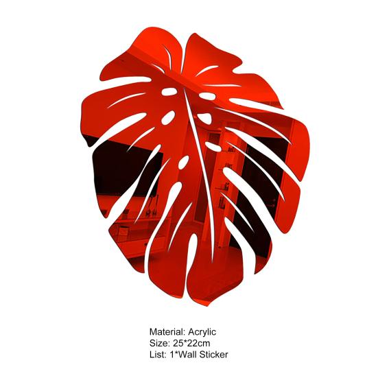Полезная 3D-эффектная декоративная наклейка на стену в виде листа, удобная износостойкая наклейка на стену в виде листа