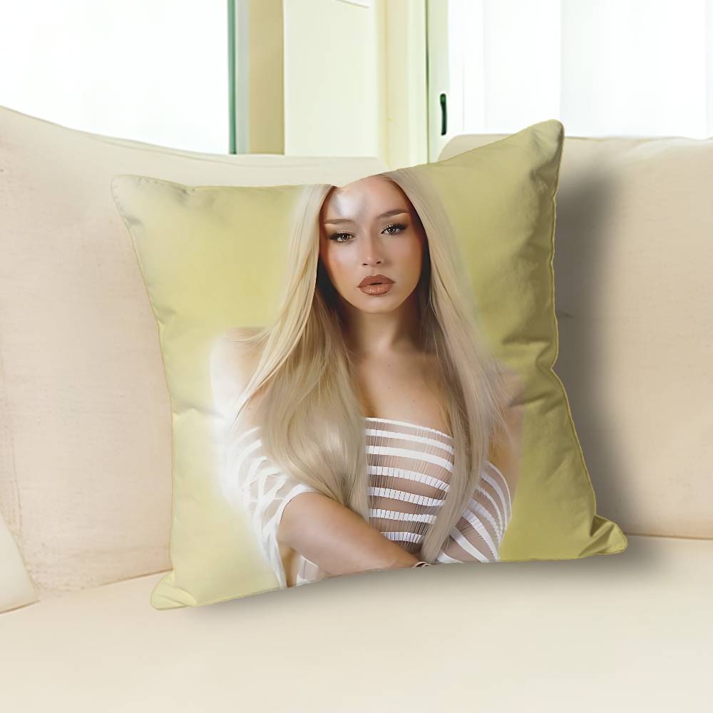 Подушка квадратная Singer L-Lola I-Indigo Разные размеры Наволочка Для автомобиля Дома Спальни Декор Индивидуальный Подарок на День святого Валентина