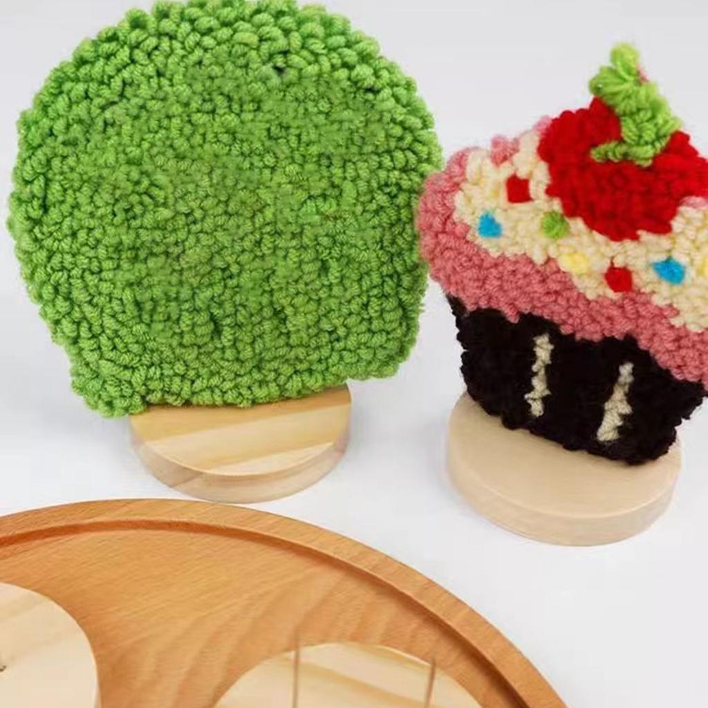 12 шт. деревянные подставки для кукол для вязания крючком с одной двойной стальной иглой для демонстрации фигурок вязаных кукол