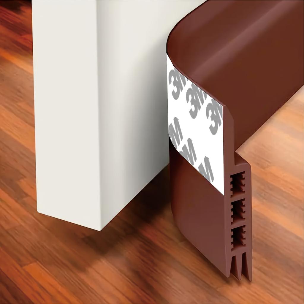 Universal Door Draft Stopper - Weatherproof, Noise & Dust Blocker for Interior/Exterior Doors & Garage Windows.