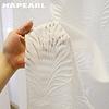 1 шт. NAPEARL простой и универсальный европейский стиль белый тюль занавеска на окно прозрачная для гостиной спальни домашний декор