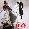 Cosplay Dress Inspired By 101 Dalmatians Black And White Witch Cruella De Vil